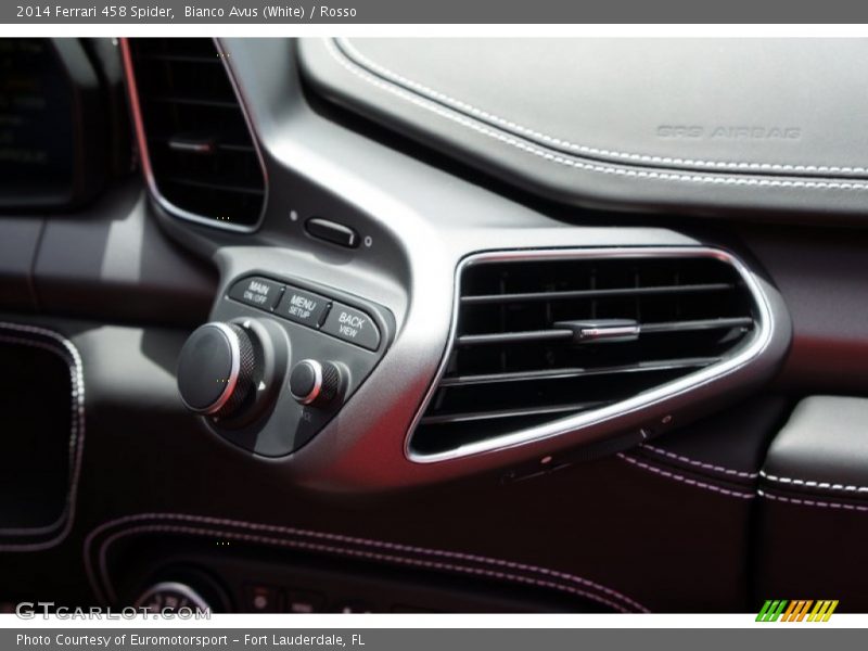 Bianco Avus (White) / Rosso 2014 Ferrari 458 Spider