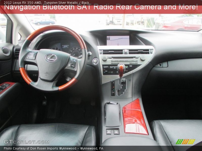 Tungsten Silver Metallic / Black 2012 Lexus RX 350 AWD
