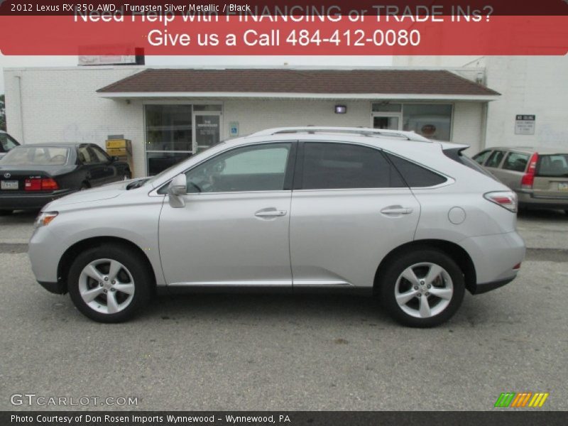 Tungsten Silver Metallic / Black 2012 Lexus RX 350 AWD