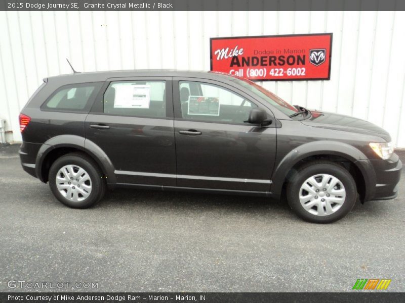 Granite Crystal Metallic / Black 2015 Dodge Journey SE