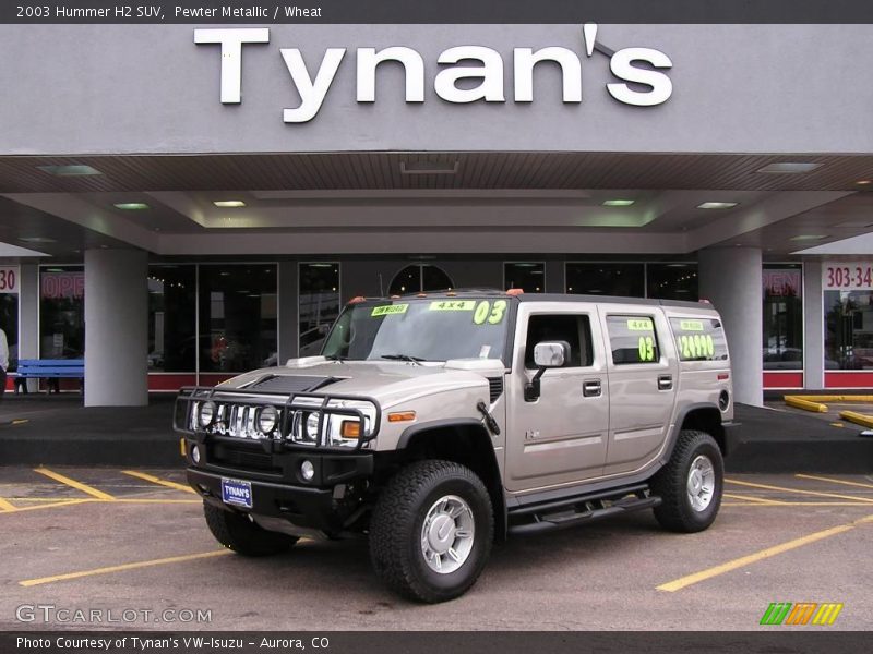 Pewter Metallic / Wheat 2003 Hummer H2 SUV