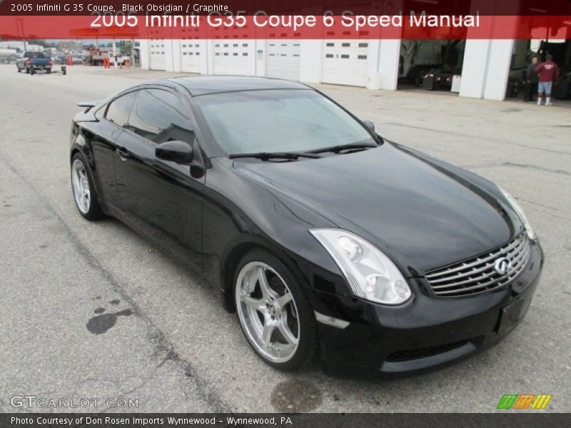Black Obsidian / Graphite 2005 Infiniti G 35 Coupe