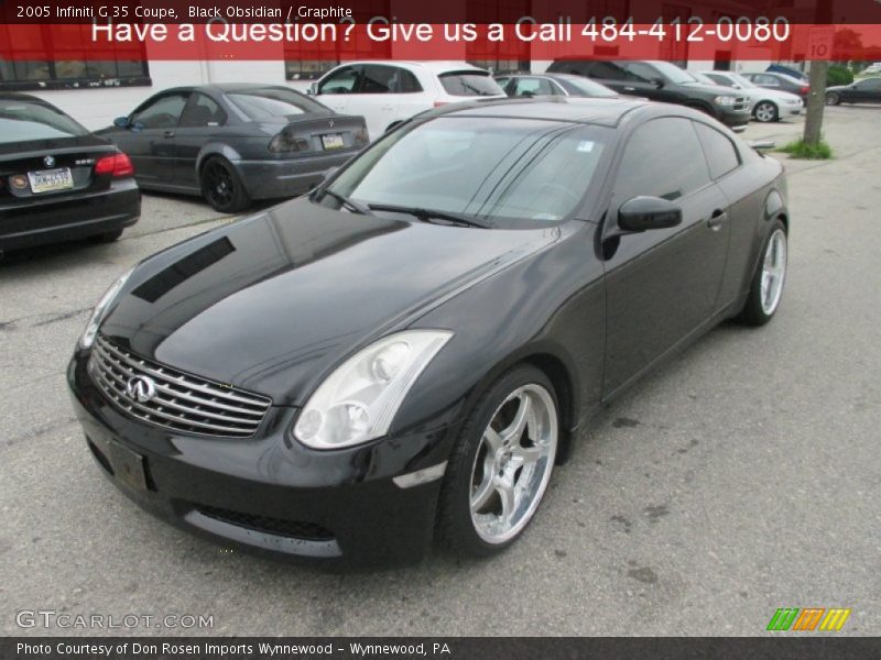 Black Obsidian / Graphite 2005 Infiniti G 35 Coupe
