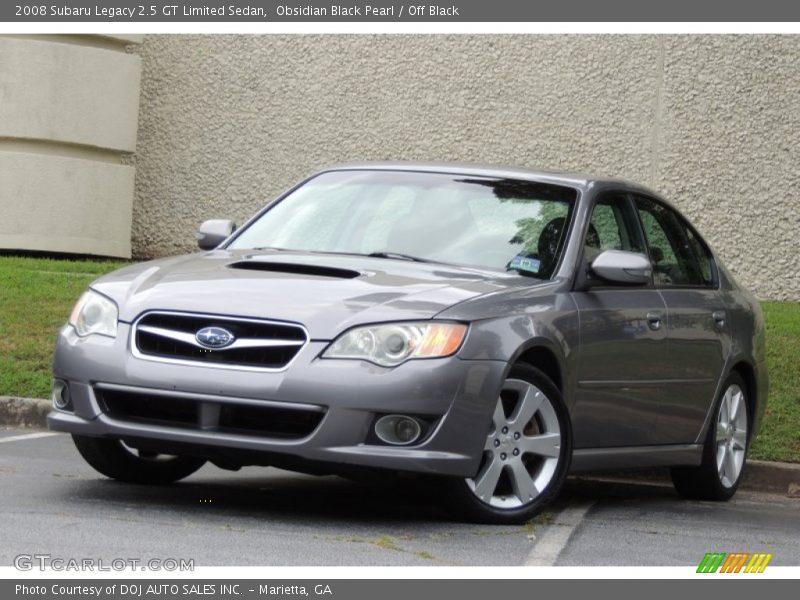 Obsidian Black Pearl / Off Black 2008 Subaru Legacy 2.5 GT Limited Sedan