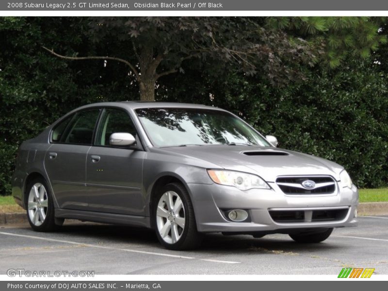Obsidian Black Pearl / Off Black 2008 Subaru Legacy 2.5 GT Limited Sedan