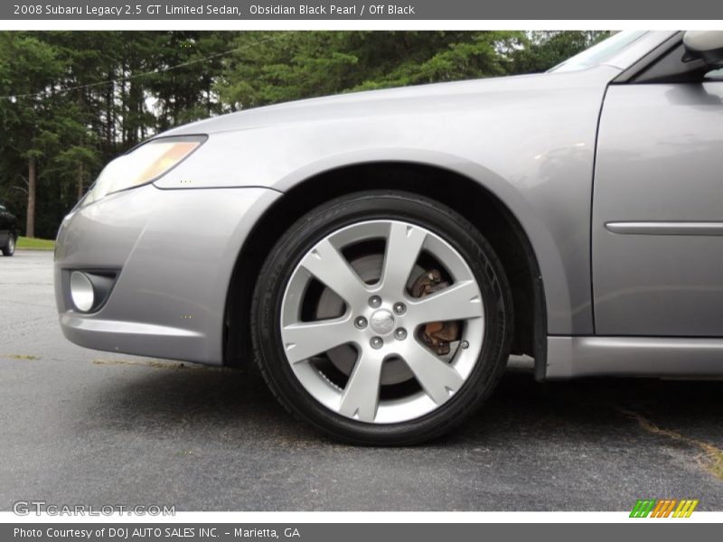 Obsidian Black Pearl / Off Black 2008 Subaru Legacy 2.5 GT Limited Sedan
