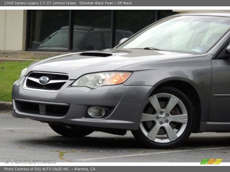 Obsidian Black Pearl / Off Black 2008 Subaru Legacy 2.5 GT Limited Sedan