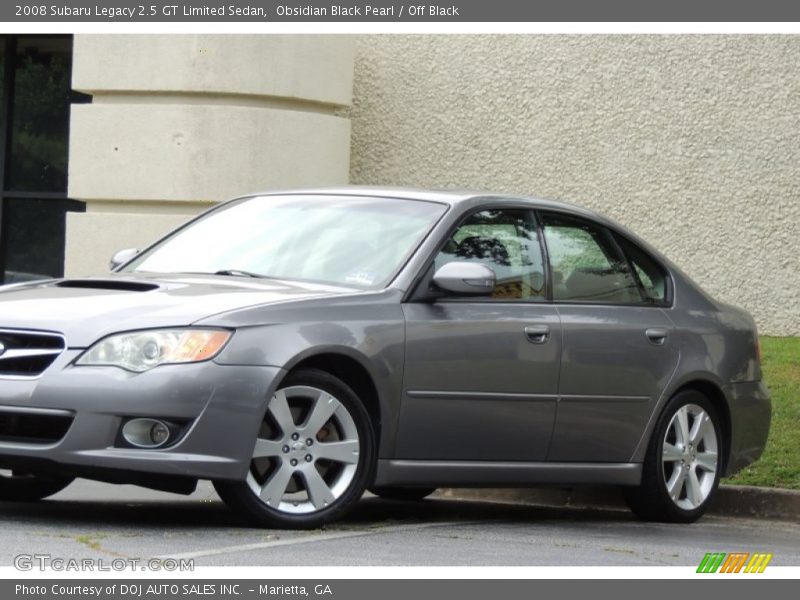 Obsidian Black Pearl / Off Black 2008 Subaru Legacy 2.5 GT Limited Sedan