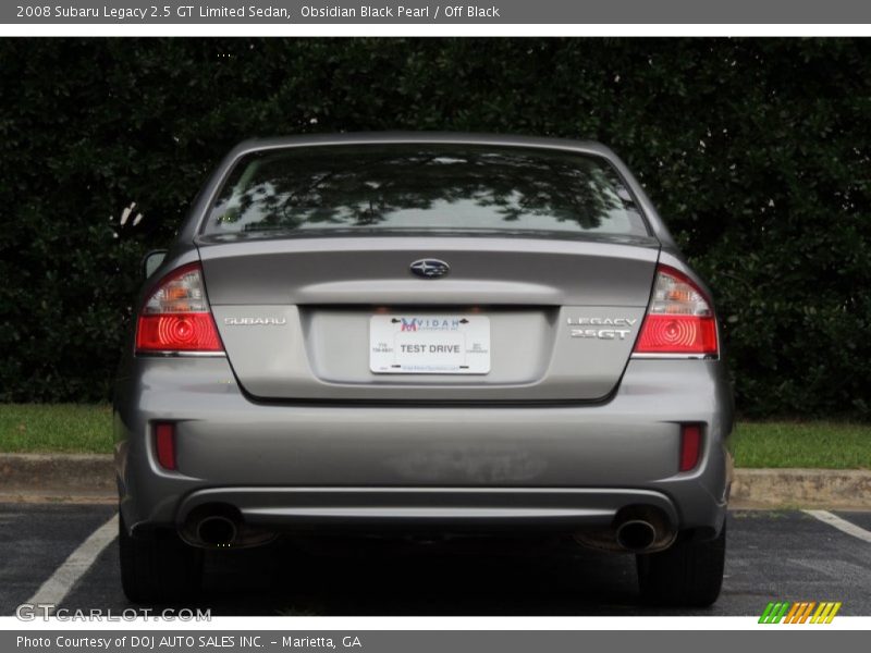 Obsidian Black Pearl / Off Black 2008 Subaru Legacy 2.5 GT Limited Sedan