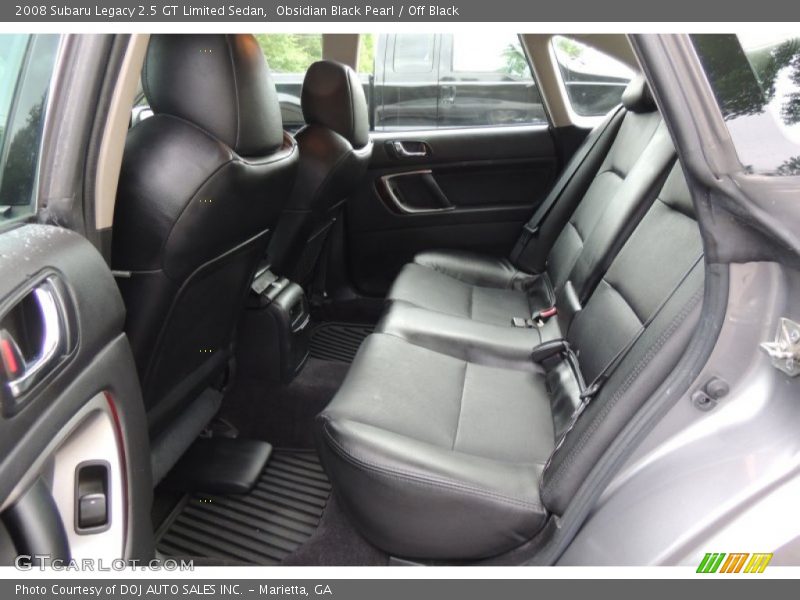 Obsidian Black Pearl / Off Black 2008 Subaru Legacy 2.5 GT Limited Sedan