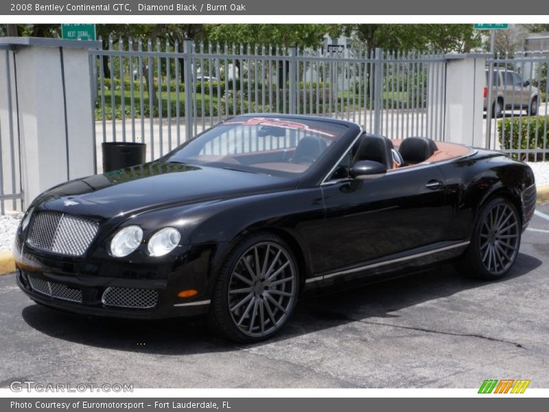 Diamond Black / Burnt Oak 2008 Bentley Continental GTC