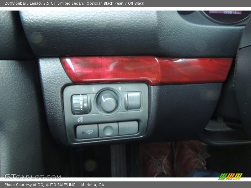 Obsidian Black Pearl / Off Black 2008 Subaru Legacy 2.5 GT Limited Sedan