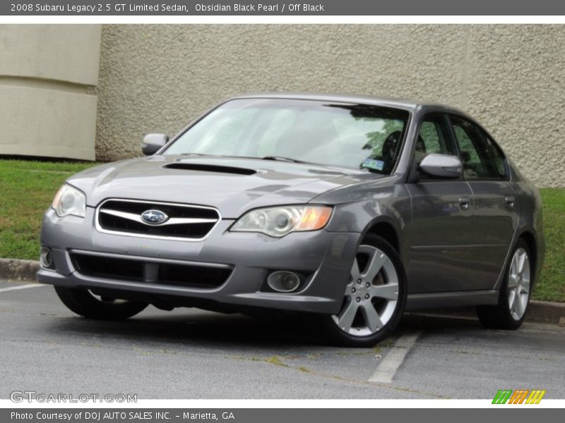 Obsidian Black Pearl / Off Black 2008 Subaru Legacy 2.5 GT Limited Sedan