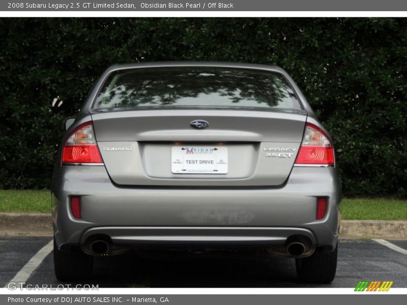 Obsidian Black Pearl / Off Black 2008 Subaru Legacy 2.5 GT Limited Sedan