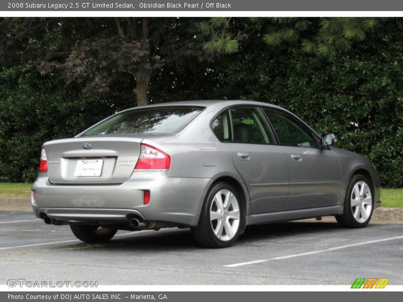 Obsidian Black Pearl / Off Black 2008 Subaru Legacy 2.5 GT Limited Sedan
