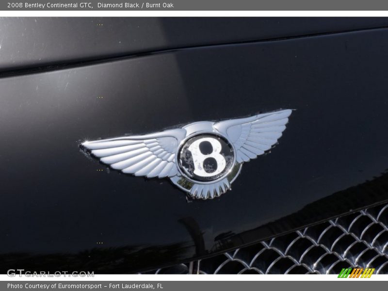 Diamond Black / Burnt Oak 2008 Bentley Continental GTC
