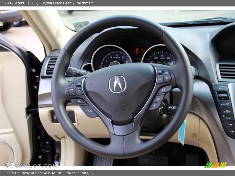Crystal Black Pearl / Parchment 2012 Acura TL 3.5