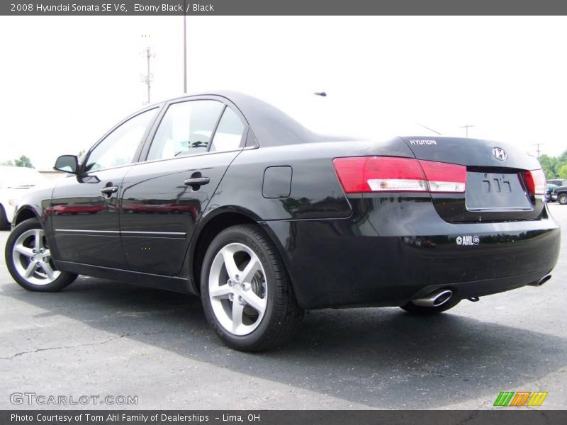 Ebony Black / Black 2008 Hyundai Sonata SE V6