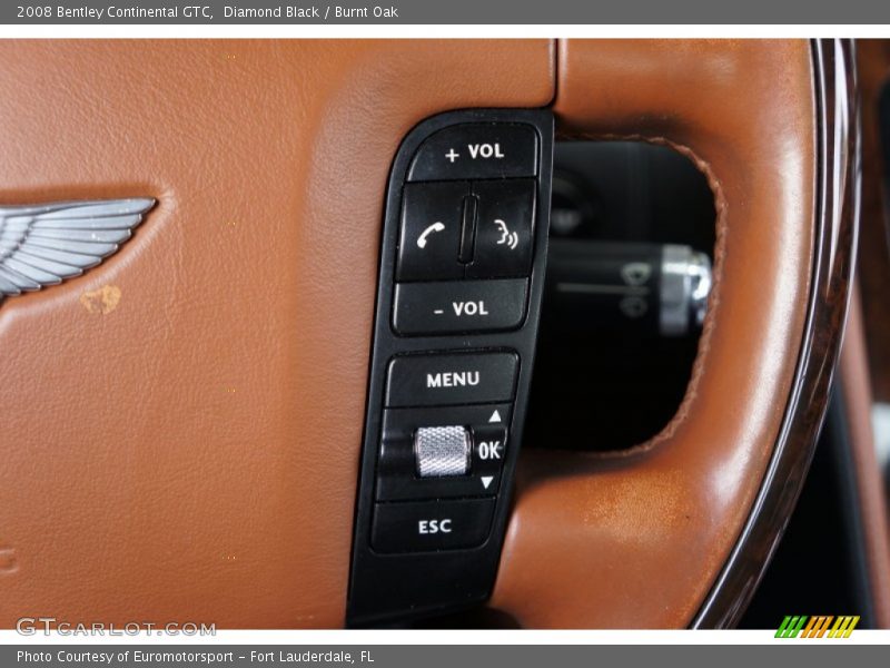 Diamond Black / Burnt Oak 2008 Bentley Continental GTC