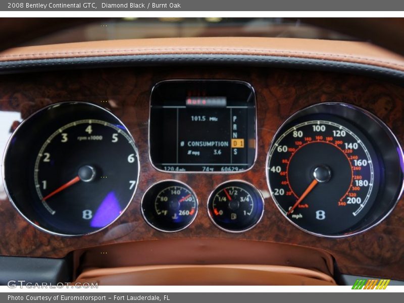 Diamond Black / Burnt Oak 2008 Bentley Continental GTC