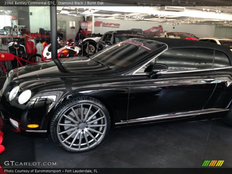 Diamond Black / Burnt Oak 2008 Bentley Continental GTC