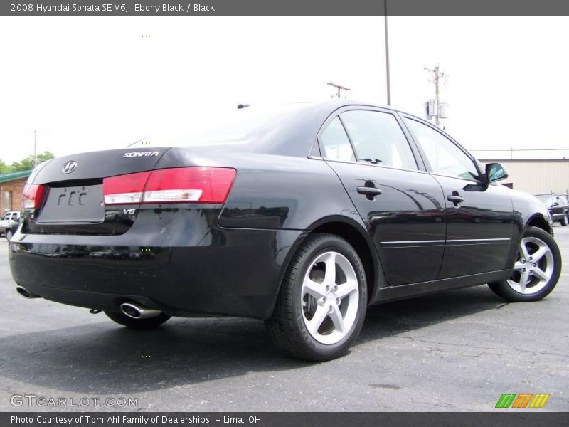 Ebony Black / Black 2008 Hyundai Sonata SE V6