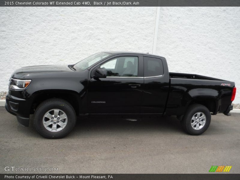 Black / Jet Black/Dark Ash 2015 Chevrolet Colorado WT Extended Cab 4WD