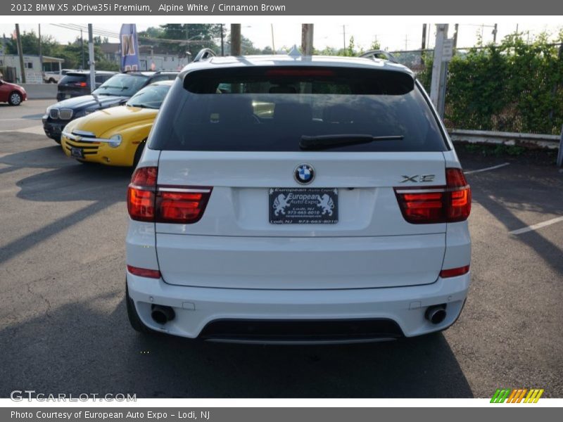 Alpine White / Cinnamon Brown 2012 BMW X5 xDrive35i Premium
