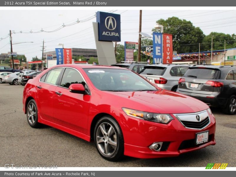 Milano Red / Ebony 2012 Acura TSX Special Edition Sedan