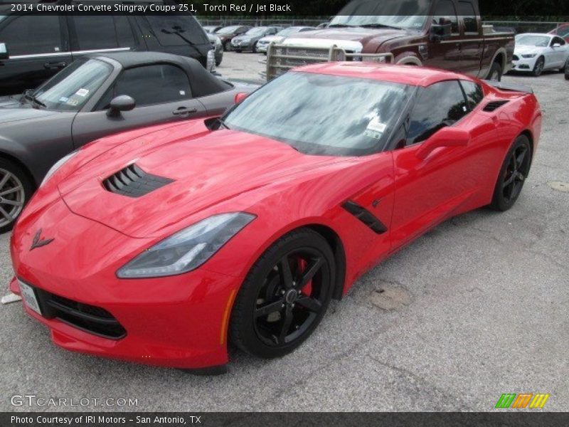 Front 3/4 View of 2014 Corvette Stingray Coupe Z51