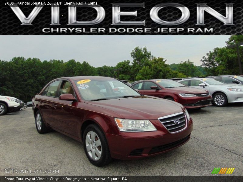 Dark Cherry Red / Camel 2009 Hyundai Sonata GLS
