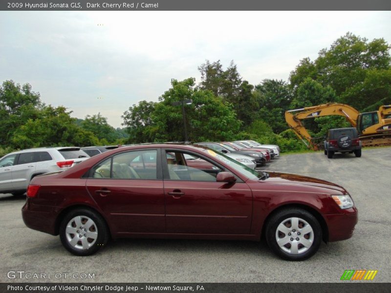 Dark Cherry Red / Camel 2009 Hyundai Sonata GLS