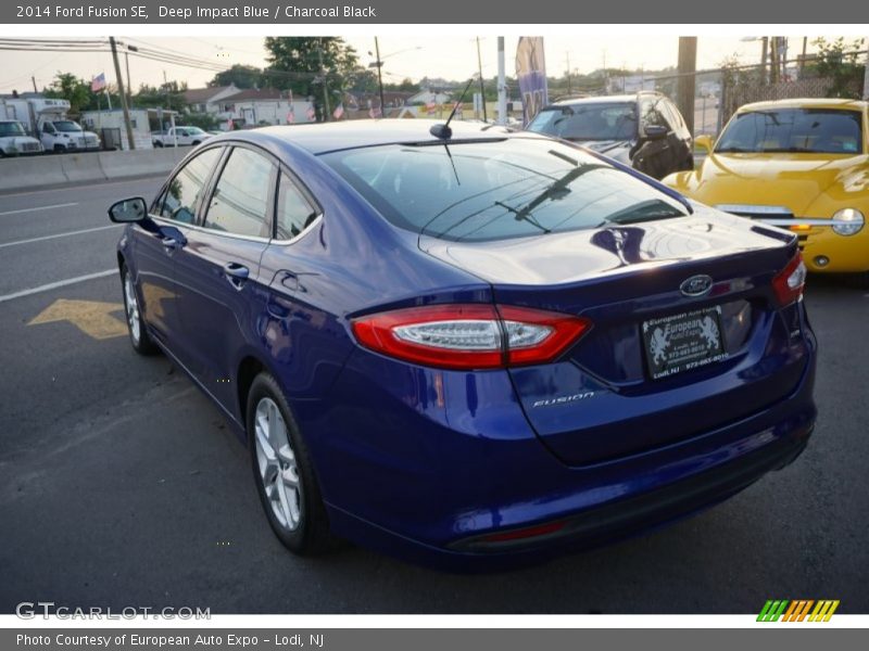 Deep Impact Blue / Charcoal Black 2014 Ford Fusion SE