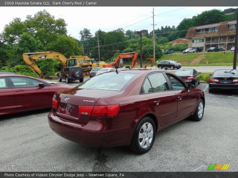 Dark Cherry Red / Camel 2009 Hyundai Sonata GLS