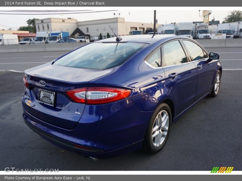 Deep Impact Blue / Charcoal Black 2014 Ford Fusion SE