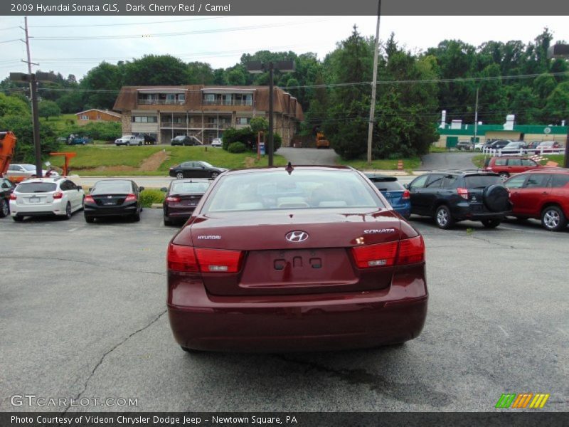 Dark Cherry Red / Camel 2009 Hyundai Sonata GLS