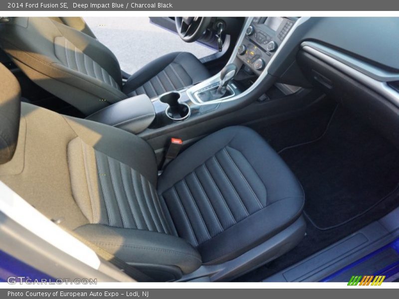 Deep Impact Blue / Charcoal Black 2014 Ford Fusion SE
