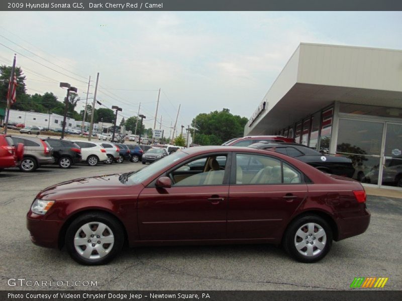 Dark Cherry Red / Camel 2009 Hyundai Sonata GLS