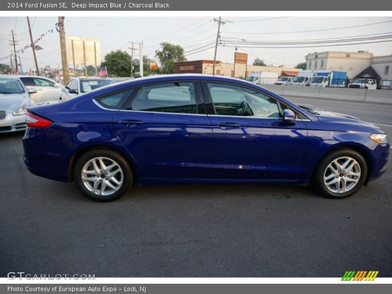 Deep Impact Blue / Charcoal Black 2014 Ford Fusion SE