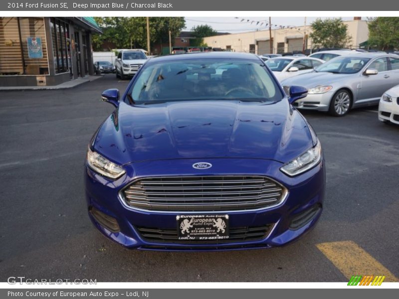 Deep Impact Blue / Charcoal Black 2014 Ford Fusion SE