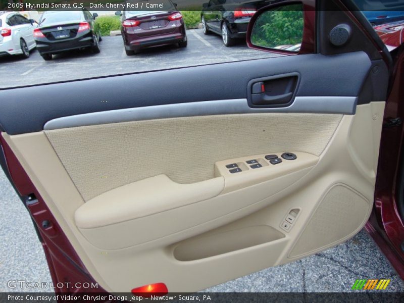 Dark Cherry Red / Camel 2009 Hyundai Sonata GLS