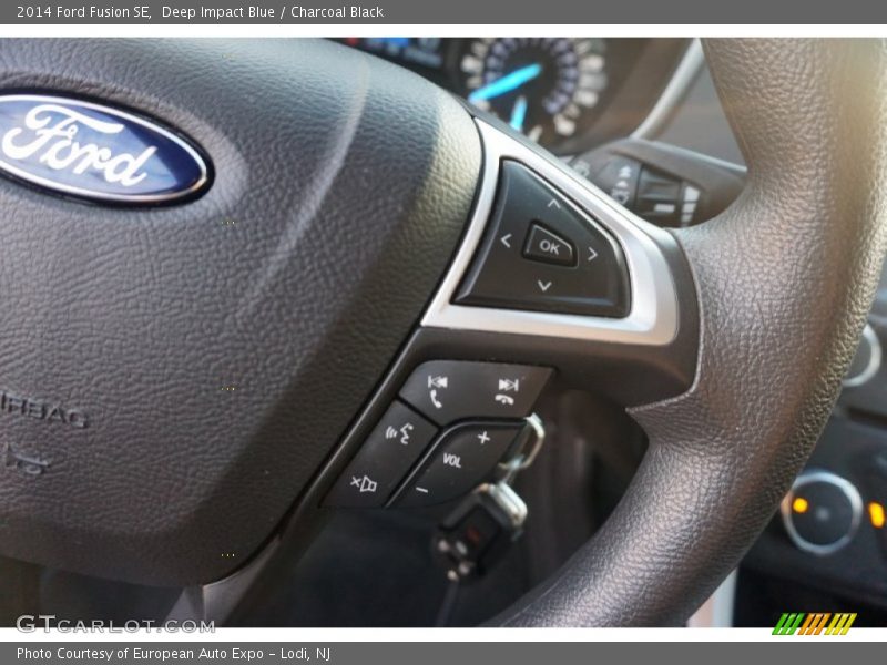 Deep Impact Blue / Charcoal Black 2014 Ford Fusion SE