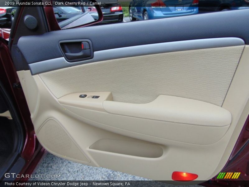 Dark Cherry Red / Camel 2009 Hyundai Sonata GLS