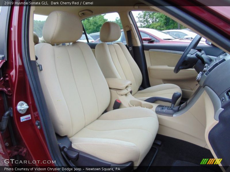 Dark Cherry Red / Camel 2009 Hyundai Sonata GLS