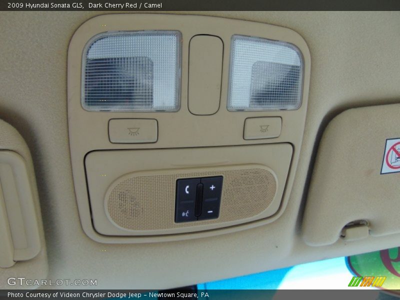Dark Cherry Red / Camel 2009 Hyundai Sonata GLS
