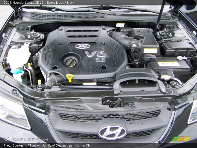 Ebony Black / Black 2008 Hyundai Sonata SE V6