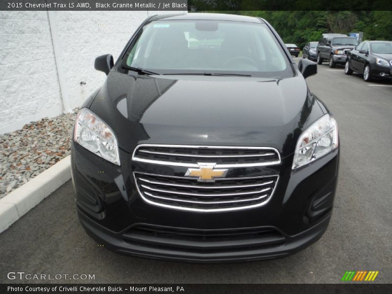 Black Granite Metallic / Jet Black 2015 Chevrolet Trax LS AWD