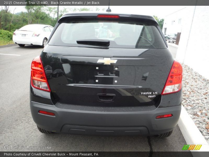 Black Granite Metallic / Jet Black 2015 Chevrolet Trax LS AWD