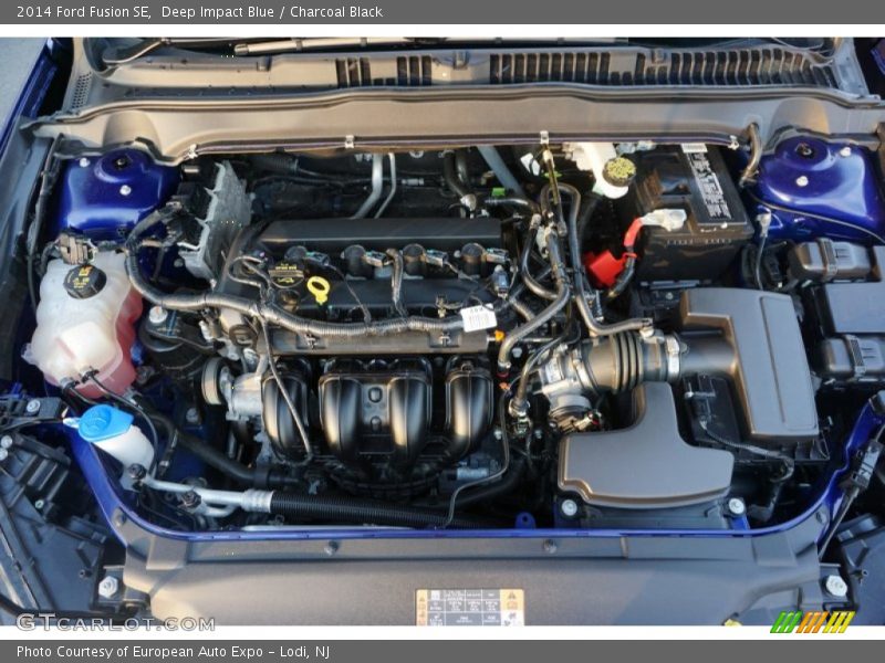 Deep Impact Blue / Charcoal Black 2014 Ford Fusion SE