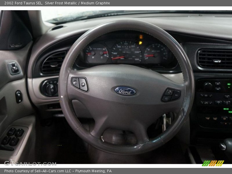 Silver Frost Metallic / Medium Graphite 2002 Ford Taurus SEL